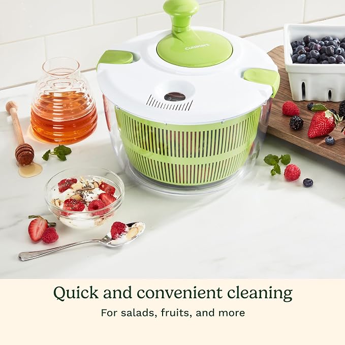 Cuisinart Salad Spinner- Wash, Spin & Dry Salad Greens, Fruits & Vegetables - Image 3