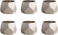 DII Decorative Geometric Napkin Ring Set, Triangle Band Silver by DII