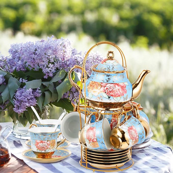 Zhehao 20 Pcs Porcelain Tea Set - Image 5