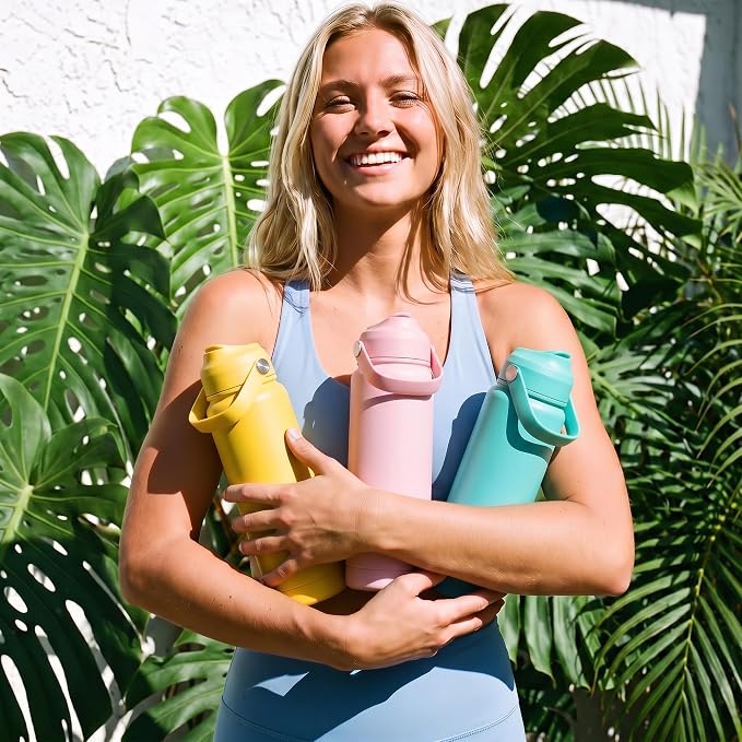 Fijinhom 24oz Insulated Stainless Steel Water Bottle, Wide Mouth Double Wall - Image 2