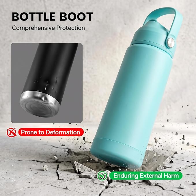 Fijinhom 24oz Insulated Stainless Steel Water Bottle, Wide Mouth Double Wall - Image 3