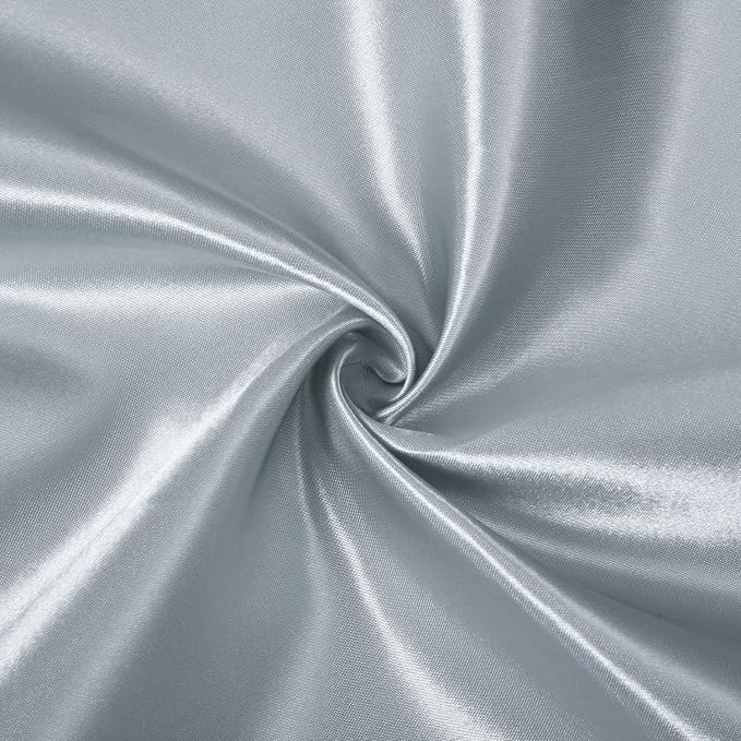 Silver Satin Table Runner, 12x108 Inches, 4 Pack | Premium Satin, Smooth - Image 7