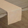 Solino Home 100% Pure Linen Dining Table Runner Beige Hemstitch, 14 x 72 in | by SolinoHome