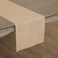 Solino Home 100% Linen Table Runner Beige, Classic Hemstitch 14 x 120 in | by SolinoHome