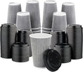 Harvest Pack 16 oz Disposable Coffee Cups, Insulated Ripple Double-Walled Paper by HarvestPackGOURMETSHOWCASE