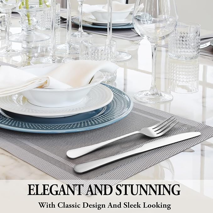 72 Pcs Silverware Set with Steak Knives - Image 6