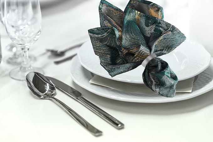Grey Napkin Rings-10 Pcs Stainless Steel Napkin Rings | Metal Napkin Ring - Image 5