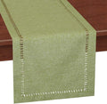 Grelucgo Handcrafted Solid Color Dining Table Runner, Double-Hemstitched by Grelucgo