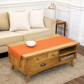 Solino Home 100% Pure Linen Dining Table Runner Orange, Fete 14 x 60 in | Table by SolinoHome