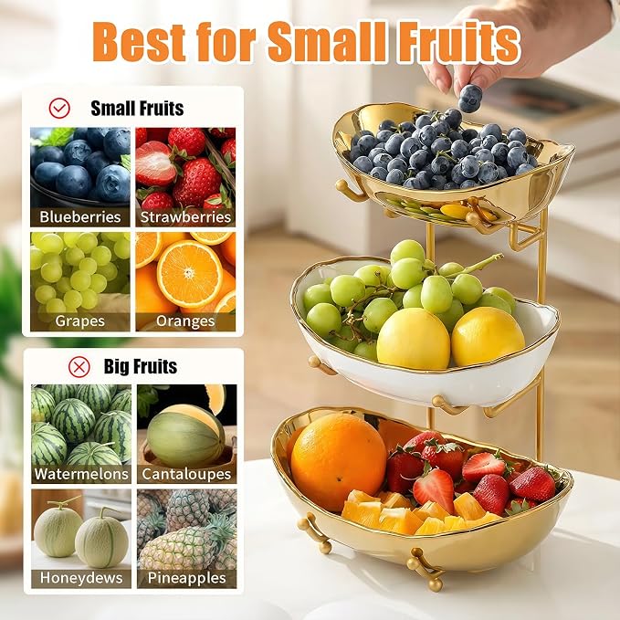 Ceramic Fruit Bowl for Kitchen Counter - Image 4