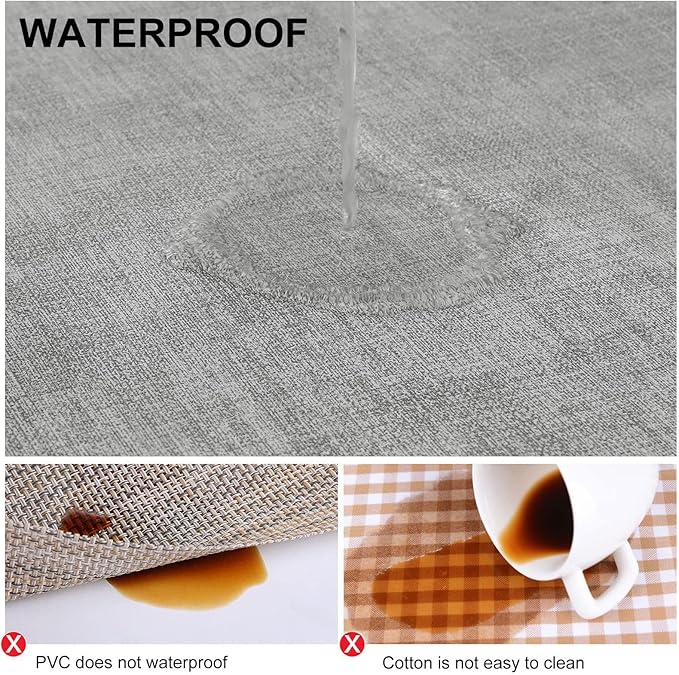 homing Faux Leather Heat Resistant Placemats 12 Packs, Waterproof Wipeable Dining PU Place Mats for Indoor & Outdoor, Easy to Clean, Light Grey