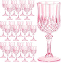 7OZ Plastic Wine Glasses, Reusable Vintage Goblets Unbreakable Drinking Glasses by Unknown