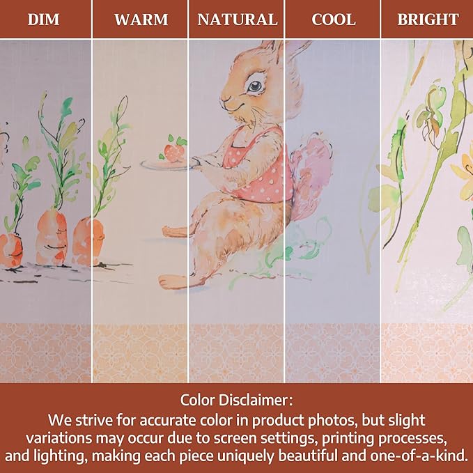 Maison d' Hermine Table Cloth Rectangle Table 100% Cotton 70 x 108 Inches Tablecloth Reusable Decorative for Dining Room Farmhouse Home Valentines Day Decorations Spring Summer - Bunny Party