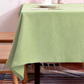 BALCONY & FALCON Rectangle Table Cloth – Waterproof, Wrinkle-Resistant & Dust-Proof Farmhouse Tablecloth for Dining, Kitchen, Party Decorations, Baby Shower, Spring Gatherings (Sage Green, 55" x 71")