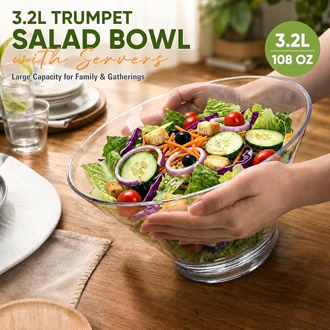 Covzoe 108 Oz Large Acrylic Serving Bowl - Image 4