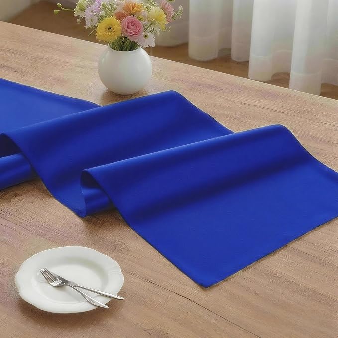 MEANMOY Royal Blue Table Runner 48 Inches Long Waterproof Table Runners | - Image 3