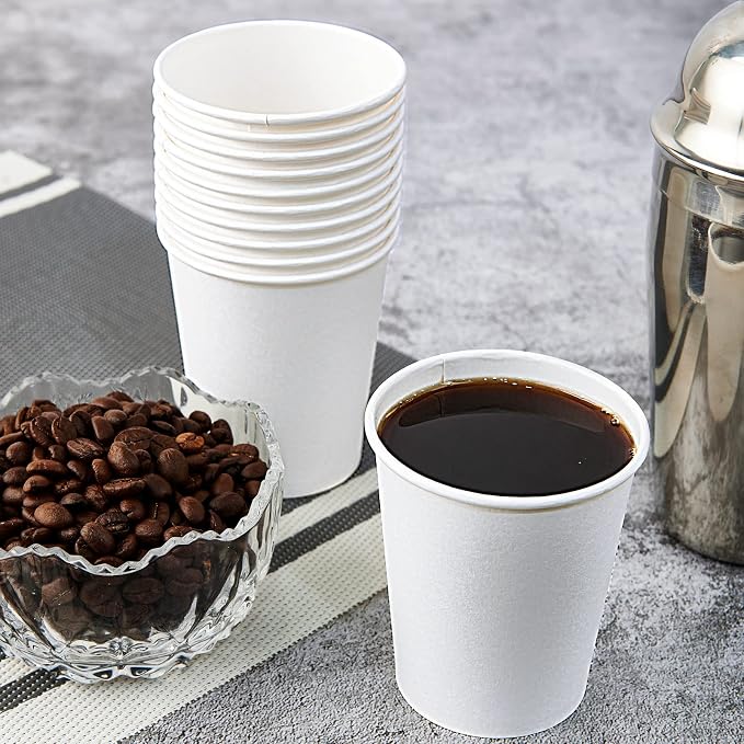 Turbo Bee 10 oz Disposable Coffee Paper Cups, 270 Pack Hot Drinking Cups - Image 2