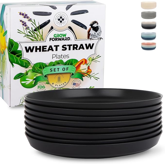 Grow Forward Premium Wheat Straw Plates by GrowForward