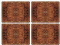 Pimpernel Walnut Burlap Set of 4 Placemats – Cork-Backed Rectangular Boards by Pimpernel