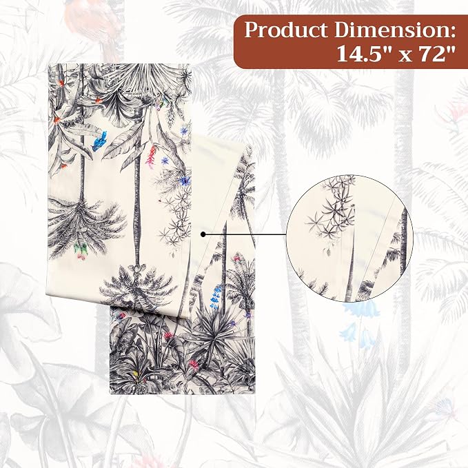 Maison d' Hermine Table Runner 100% Cotton 14.50" x 72" | Table Runners 72 - Image 7