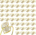 Hotop Gold Napkin Rings Gold Table Decoration, Leaves Napkin Rings, by HOTOP