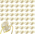 Hotop Gold Napkin Rings Gold Table Decoration, Leaves Napkin Rings, by HOTOP