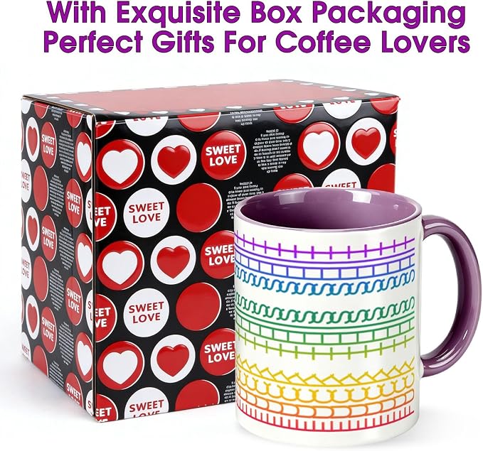 Fuck This Shit Hidden Message Coffee Mug 11OZ Ceramic Purple Cup | Funny Coffee - Image 5