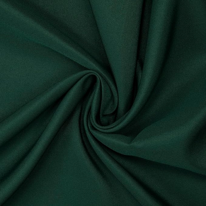 Gee Di Moda Round Tablecloth - 90 Inch Hunter Green Round Table Cloth for 30 to 60 Inch Round Tables - Heavy Duty Washable Fabric - for Buffet Table, Holiday Party, Dinner, Wedding & Baby Shower