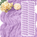 30 Pack Lavender Cheesecloth Table Runner 17 x 108 inch Cheese Cloth Table by Yorcari