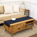 Solino Home Cotton Linen Table Runner Navy, Hemstitch Collection 14 x 60 in | by SolinoHome