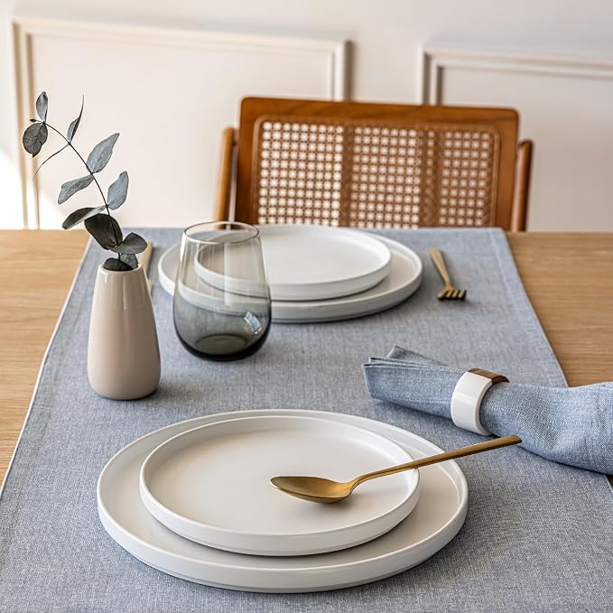 Over&Back 18x90 Woven Chambray Cotton Table Runner - Image 9