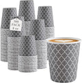 Lamosi Paper Cups 8 oz 500 Pack, Disposable Paper Coffee Cups, Hot Cup, 8oz Paper Insulated Cup for Cold Hot Drinks (No Lids)
