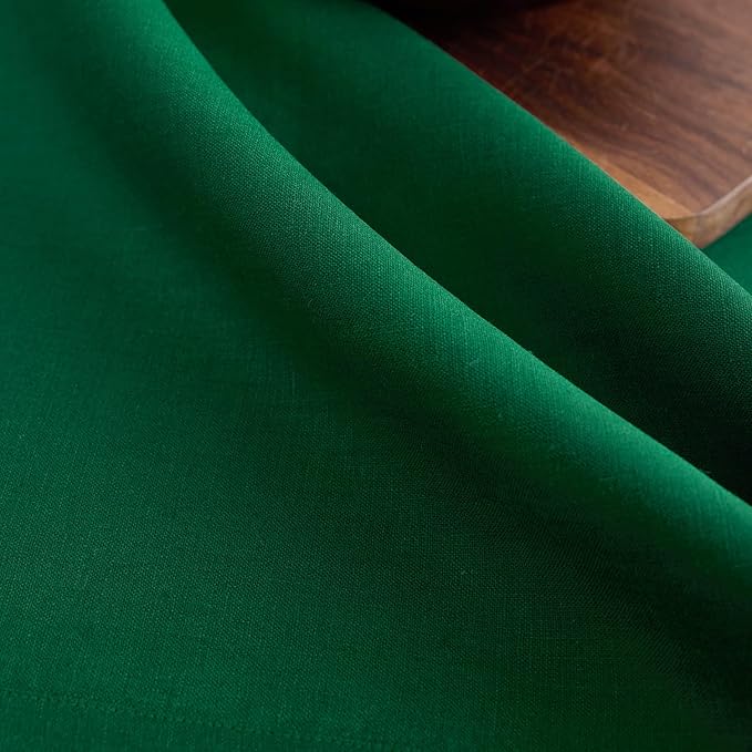 Solino Home Linen Napkins Set of 4-100% Pure Linen Christmas Green Dinner Napkins Cloth 20 x 20 Inch for St Patricks Day - Fete, Handcrafted and Machine Washable