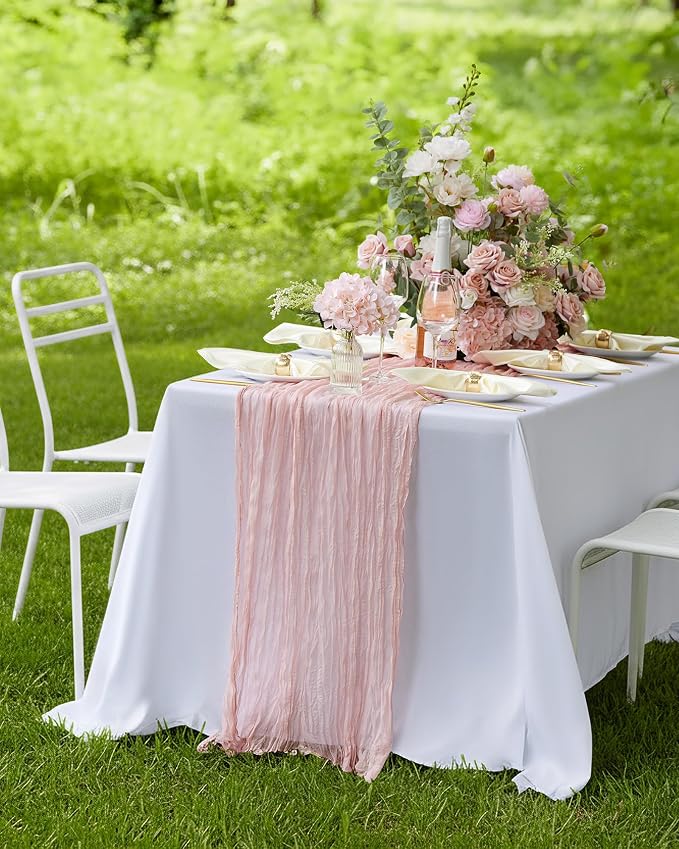 Pureegg 3-Pack Cheese Cloths Table Runner, Baby Shower, Wedding and Farmhouse - Image 7