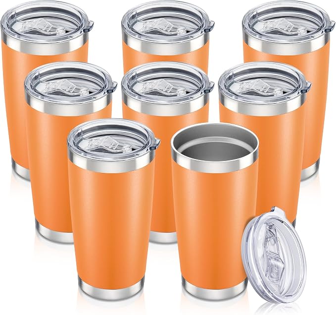 20 oz Tumbler with Lid Stainless Steel Insulated Tumblers Bulk Cups Mug | by Orebigo