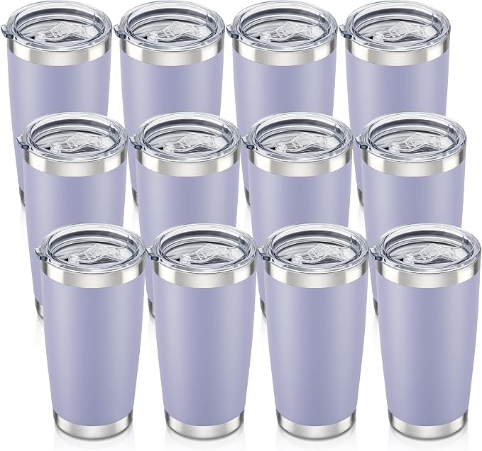 20 oz Tumbler with Lid Stainless Steel Insulated Tumblers Bulk Cups Mug | by Orebigo
