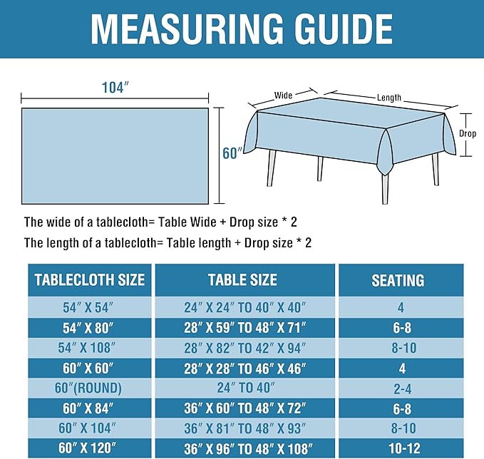 H.VERSAILTEX Linen Textured Table Cloths 60 x 104 Inch Premium Solid Tablecloth Spill-Proof Waterproof Table Cover for Dining Buffet Feature Extra Soft and Thick Fabric Wrinkle Free, Black