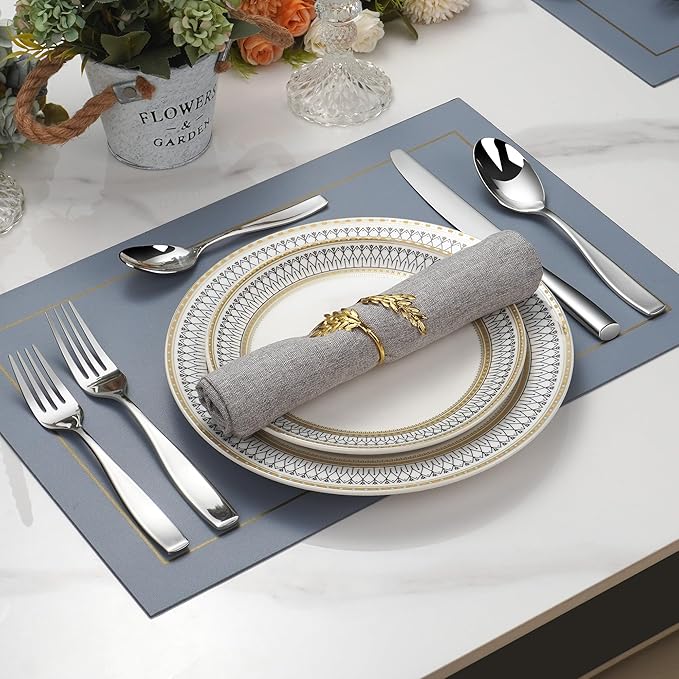 60-Piece Stainless Steel Flatware Set for 12, 18/10 Silverware Set, Heavy Silverware Set for 12, High End Flatware, Mirror Polish, Dishwasher Safe, Ideal for Gift