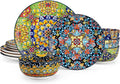 vancasso 12 Pieces Dinnerware Sets, Plates and Bowls Set, Porcelain Dishes Set by vancasso