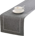 Tosewever Decorative Linen Table Runner Farmhouse Style Tabletop Collection 14 by Tosewever
