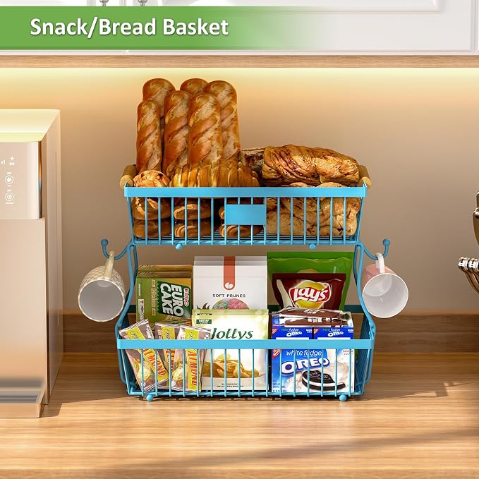 2 Tier Fruit Basket for Kitchen Counter - Image 3
