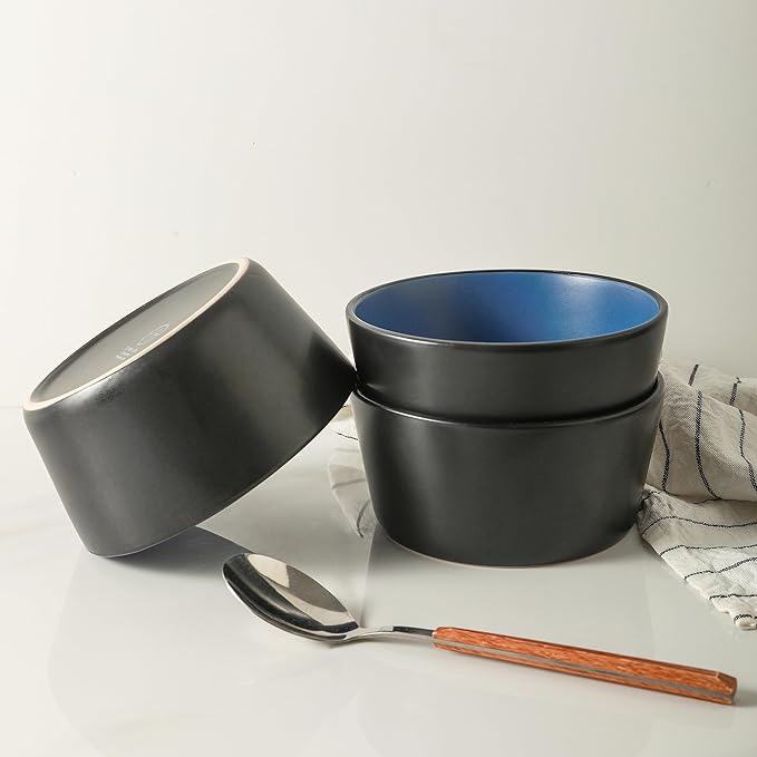 SERVICE FOR 4 - Total of 16 pieces including 8 dinner plates (10”), 4 salad plates (7.5”), 4 bowls (5.75”), and 4 mugs (12 oz), making it the perfect set to service 4 people