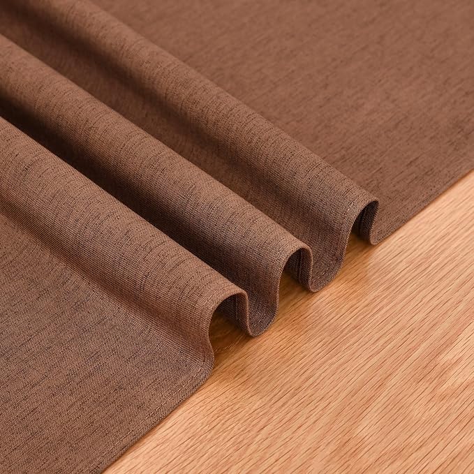 Faux Linen Table Runner Water Resistant 13 x 72 in, Coffee Table Runner - Image 6