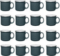 Set of 16 Ceramic Campfire Mugs – 15 Oz, Camping – Customizable by GiftsbyDesign