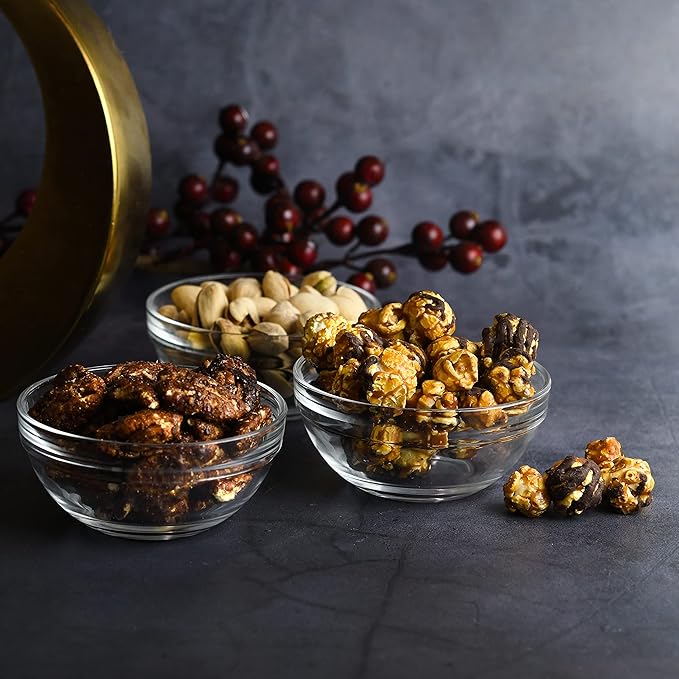 Mini 3.5 Inch Glass Bowls - Perfect for Prep, Dips, Nuts, or Candy - Set of 12
