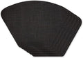 DII PVC Tabletop Collection Woven Indoor/Outdoor, Wedge Placemat Set, 6 Piece by DII