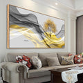 Tucai Decor Framed Wall Art Canvas Modern Light Luxury Abstract Ink Landscape Painting Artwork– Waterproof Canvas Print Bedroom Wall Decor Home and Office Wall Art for living Room 30x60inch (Framed)