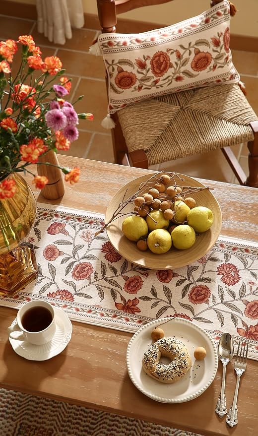 Designer French Linen Long Table Runner, Kitchen Decor, Dining Table, - Image 7