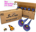 5 Pack, Bee Watering Station, 100% Handmade Porcelain, Bee and Butterfly Feeder by BeeCups