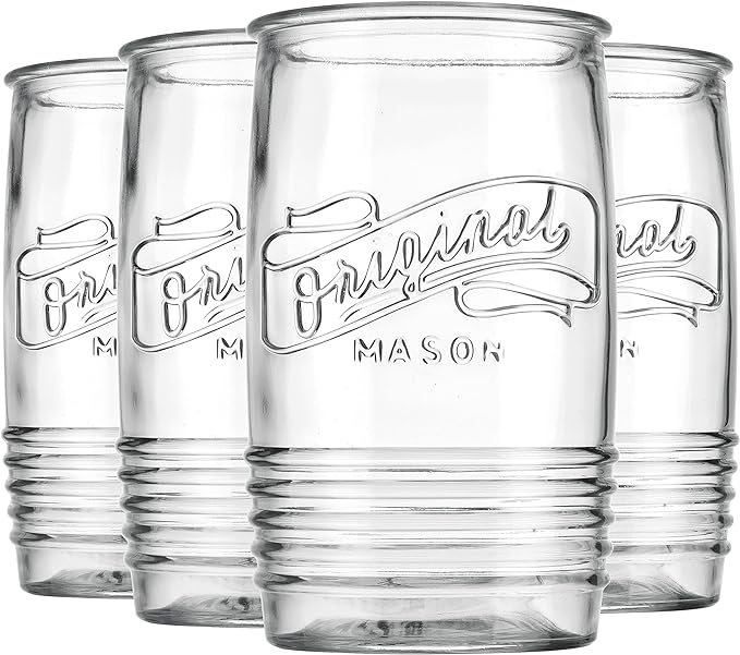Glaver's Glass Tumbler Drinking Glasses Set of 4 – Genuine Artisan-Made Vintage - Image 5